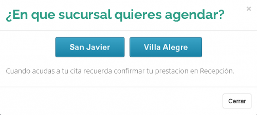En que sucursal deseas ser atendido 