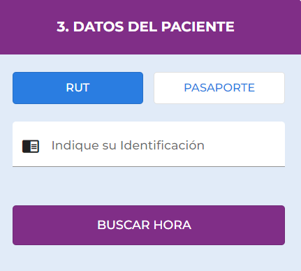 Datos del paciente