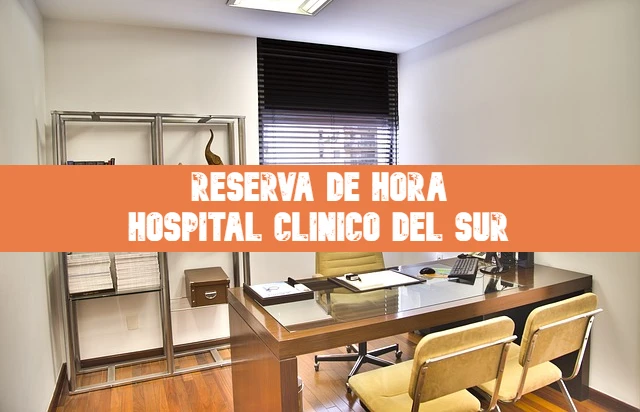 Reserva de horas Hospital Clínico del Sur